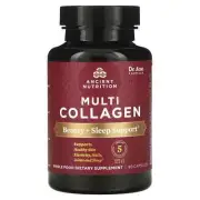 2 X Dr. Axe / Ancient Nutrition, Multi Collagen, Beauty + Sleep, 90 Capsules