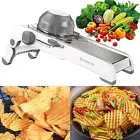 Heshecein Professional 24-In-1 Adjustable Mandoline Slicer with Waffle Fry Cutte