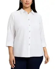 Foxcroft Plus Kelly Stretch Shirt