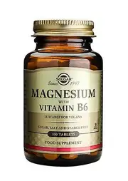 Solgar Magnesium with Vitamin B6 Tablets, 100