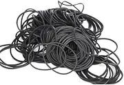 Hamosky Rubber Band Paper Bills Dollars Money Elastic Stretchable Bands 500Pcs，Size 38mm /1.49 Inches (Black)