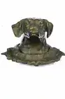 Art Deco Labrador Incense Burner Bronze Sculpture Figurine Figure Statue