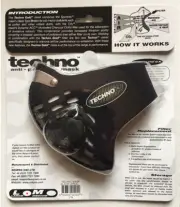 RESPRO TECHNO GOLD MASK, ANTI-POLLUTION, BLACK, NEOPRENE, LARGE