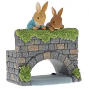 Beatrix Potter Peter Rabbit Benjamin Bunny on Bridge Miniature Figurine A29834