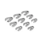 Silverline Flare Nut Crows Foot Spanner Set 10 pieces 10 - 19mm