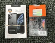 SPIGEN For iPhone 11 Pro Max Case Slim Armor Essential w/Screen Protector (#R22)
