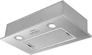 CIARRA CBCS5913A Built-in Cooker Hood Fan Module 52 cm Wide 300 m³/h Exhaust Air Installation Hood Made of Stainless Steel 3 Power Levels Compatible CBCF005 Activated Carbon Filter