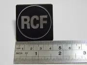 Replacement RCF Aluminum Badge Emblem Logo 40mm Aftermarket