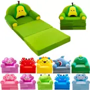 Toddler Chair Bed 3 In 1 Foldable Sofa Bed Princess Fold Out Couch for Bedroom
