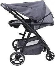 Amana Universal Stroller Sunshade Canopy – UPF 50+ UV Protection, Adjustable Baby Pram Sun Shield for Summer, Lightweight Foldable Cover Fits Most Strollers, Buggy & Pushchairs