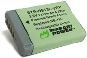 Wasabi Power NB-13L Battery for Canon PowerShot G1 X Mark III, G5 X, G7 X, G7 X Mark II, G9 X, G9 X Mark II, SX620 HS, SX720 HS, SX730 HS, SX740 HS