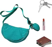 [Iouyjiu] Sling Bag, Shoulder Bag, Stylish and Versatile Design, Nylon Material Adjustable Purse, Crescent Shape Pouch for Both Men and Women, 10.63 x 2.76 x 6.69 inches