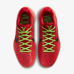 【NIKE 耐吉】籃球鞋 男鞋 Kobe 6 Protro Reverse Grinch 紅 綠 反轉 聖誕節 曼巴 老大(FV4921-600)