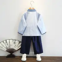 在飛比找蝦皮購物優惠-ALJ新品 熱銷漢服男童漢服兒童國學服古著春秋款古風超仙儒裙