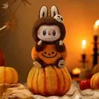 (Authentic) Pop Mart Labubu Happy Halloween Pumpkin Vinyl Plush Pendant