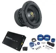 Rockville W10K9D2 10" 3200 Watt Car Audio Subwoofer+Mono Amplifier+Amp Kit