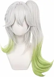 Hamish Game Genshin Impact Nahida Wig Nahida Cosplay Wig with Wig Cap Heat Resistant Hair for Festival, Holiday, Cosplay Party, Comic Exhibitions LL