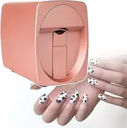 QLXYYFC Nail Machine,30S Printing Completed,Lightweight Nail Printer for Home Use and Nail Studios, Nail Salons Nail Printer(Rosegold)