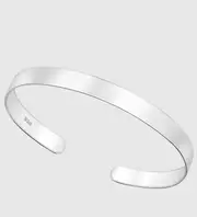 Classic Men's Cuff Bracelet * Minimalist 925 Sterling Silver Jewellery Gift