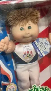 RARE NEW IN BOX 1996 Cabbage Patch Kids USA Olympikids Gymnastics HARRIS BARTON