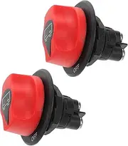 VALICLUD 2X Battery Disconnect Switches for Cars Boats Rally On-Off Waterproof Construction