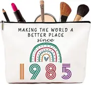 40th Birthday Gifts for Women - 40th Birthday Gifts Rainbow Cosmetic Bags, Personalised 40 Year Old Lady Present Ideas for Mum, Best Friend, Sister, Wife, Presents for Female 40th Birthday ﻿