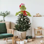 The Grinch Green Plush Christmas Tree Topper Hugger Medium Posable Arms By Ruz