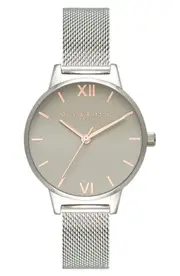 Olivia Burton Mesh Strap Watch, 30mm