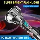 12000000LM LED Flashlight Super Bright Torch USB Rechargeable Lamp High PoweredA