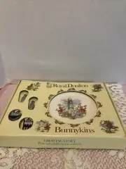 Vintage Royal Doulton-Bunnykins-Growing Up Set-Plate-Fork And Spoon Set