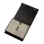 144 Pieces W-Box Portable Retro Chinese Mahjong Party Gathering Fun Game Set