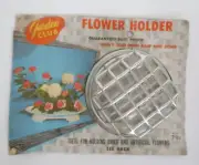 Vintage Flower Holder Garden Club Heavy Lead Mesh Base and Dome Beagle - New