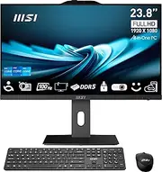 MSI PRO AP242P 23.8” IPS FHD All-in-One PC: Intel Core i7-14700, 16GB DDR5, 1TB m.2 NVMe SSD, WiFi, Adjustable Stand, Keyboard & Mouse, Windows 11 Home: 14M-643US
