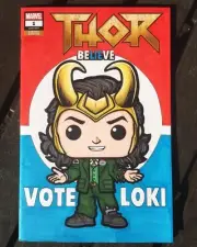 President Loki - Funko Pop Style Marvel Original Sketch Blank Variant Cover Art