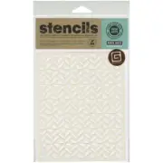 Hero Arts Basic Grey BG Flag Pattern Stencil SA038 Frosted Mylar Template