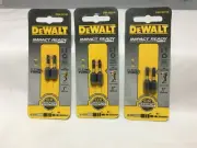 New /3 PACKS DeWALT #1 Square Robertson FlexTorq 1" DWA1SQ1IR Impact Ready 6 BIT