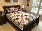 Liberty Star Patchwork Quilt by Elegant Decor