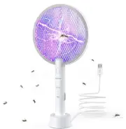 Electric Fly Swatter 3000V Bug Zapper Racket 2 in 1 Fly Swatter