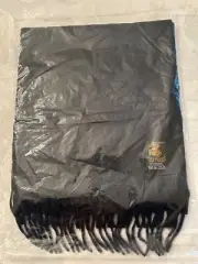 Authentic Eagle Products Fringe Scarf Cashmere/Lambswool Blue Made in Germany