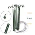 5x model railway lights lattice mast light track H0 light layout model building