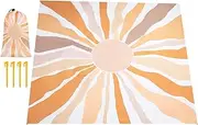 Doiyislem Beach Blanket - Sun Protection Outdoor Picnic Blanket XXL Sand-Repellent - Lightweight & Foldable Quick-Drying Camping Accessories for Men and Women