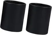 yuksok Round Bouquet Paper Boxes Mini Cardboard Cylinder Sleek Ornament Compact Plant Pots Paperboard Flower Holders for Office, Black