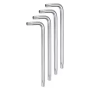 4pcs T30 Tamper Proof Torx Star Key Bit Wrench 3.78" CR-V Hand Tool