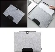 PLAFOPE Organizer Bag Storage A4 Felt File Folders Paper Organizer Document Carrier Bag Envelope Handbag for Office