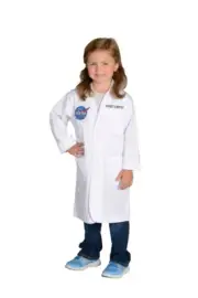 NASA Rocket Scientist Costume Lab Coat Size 4-6