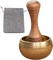 Singing Bowl | Yoga Bowls - Tibetan Singing Supplies Set Hand Hammered Sound Prop for Yoga Meditation Mindfulness Chakra Balancing