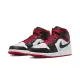 【NIKE 耐吉】Air Jordan 1 Mid Gym Red Black Toe 黑白紅 DQ8426-106