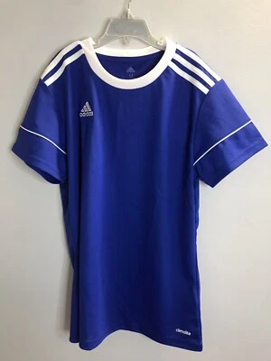 adidas Climalite Practice Jersey Soccer Women's Size M Blue White New with Tags