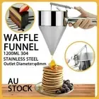 Stainless Steel Donut Dispenser Cupcake Waffle Batter Funnel Pancake Maker AU