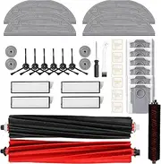 27 pieces accessories for Roborock S8 MaxV Ultra vacuum cleaner, 2 main brushes, 4 HEPA filters, 4 mops, 4 side mops, 4 dust bags, 6 side brushes, 1 self-cleaning brush, 1 brush replacement part set